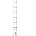 12.5ft alloy lightweight telescoping bamboo step ladder, telescopic ladder for small spaces